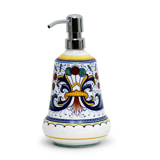 RICCO DERUTA DELUXE: Liquid Soap/Lotion Dispenser with Chrome Pump (Medium 20 OZ) - BiADSO