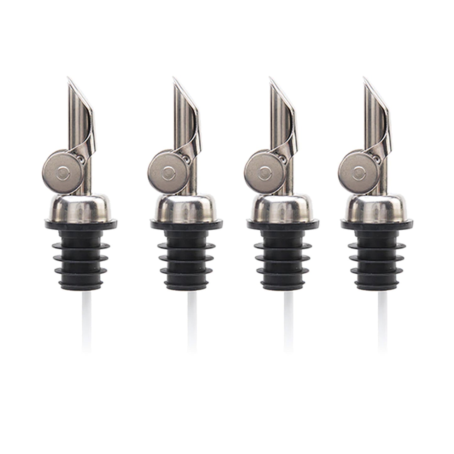 Silver Pour Spout for Olive Oil, Vinegar, Wine BiADSO Mediterranean Oils and Vinegars