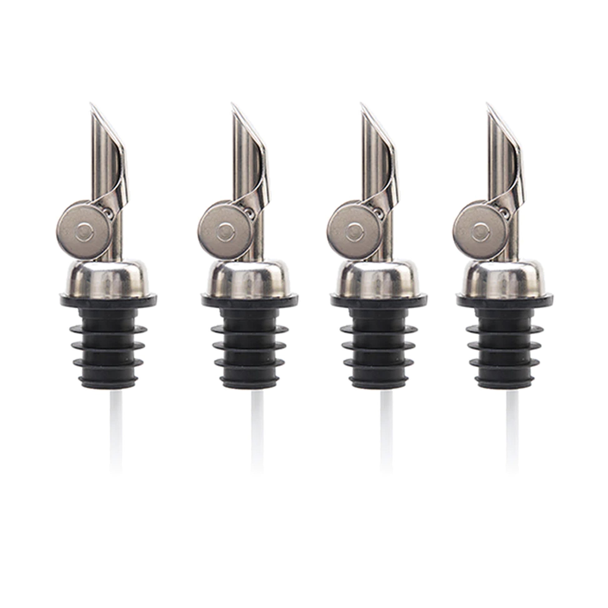 Silver Pour Spout for Olive Oil, Vinegar, Wine BiADSO Mediterranean Oils and Vinegars