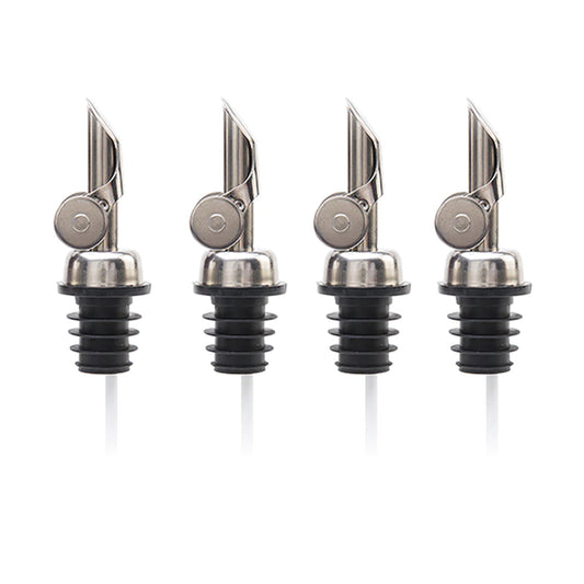 Silver Pour Spout for Olive Oil, Vinegar, Wine BiADSO Mediterranean Oils and Vinegars