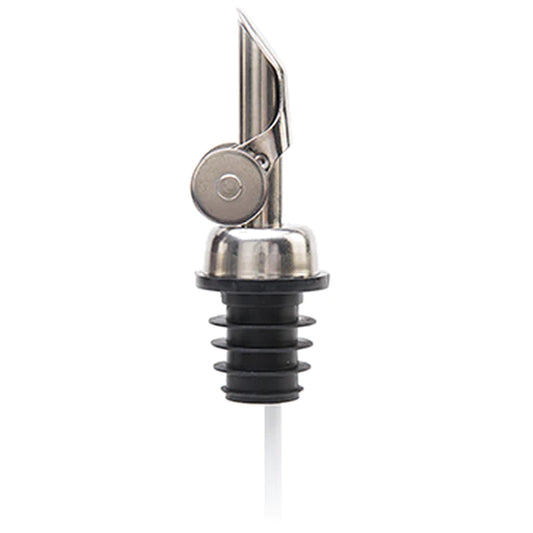 Silver Pour Spout for Olive Oil, Vinegar, Wine BiADSO Mediterranean Oils and Vinegars