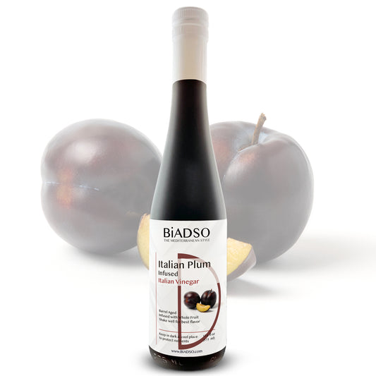 Italian Plum Infused Vinegar BiADSO Mediterranean Style Oils and Vinegars