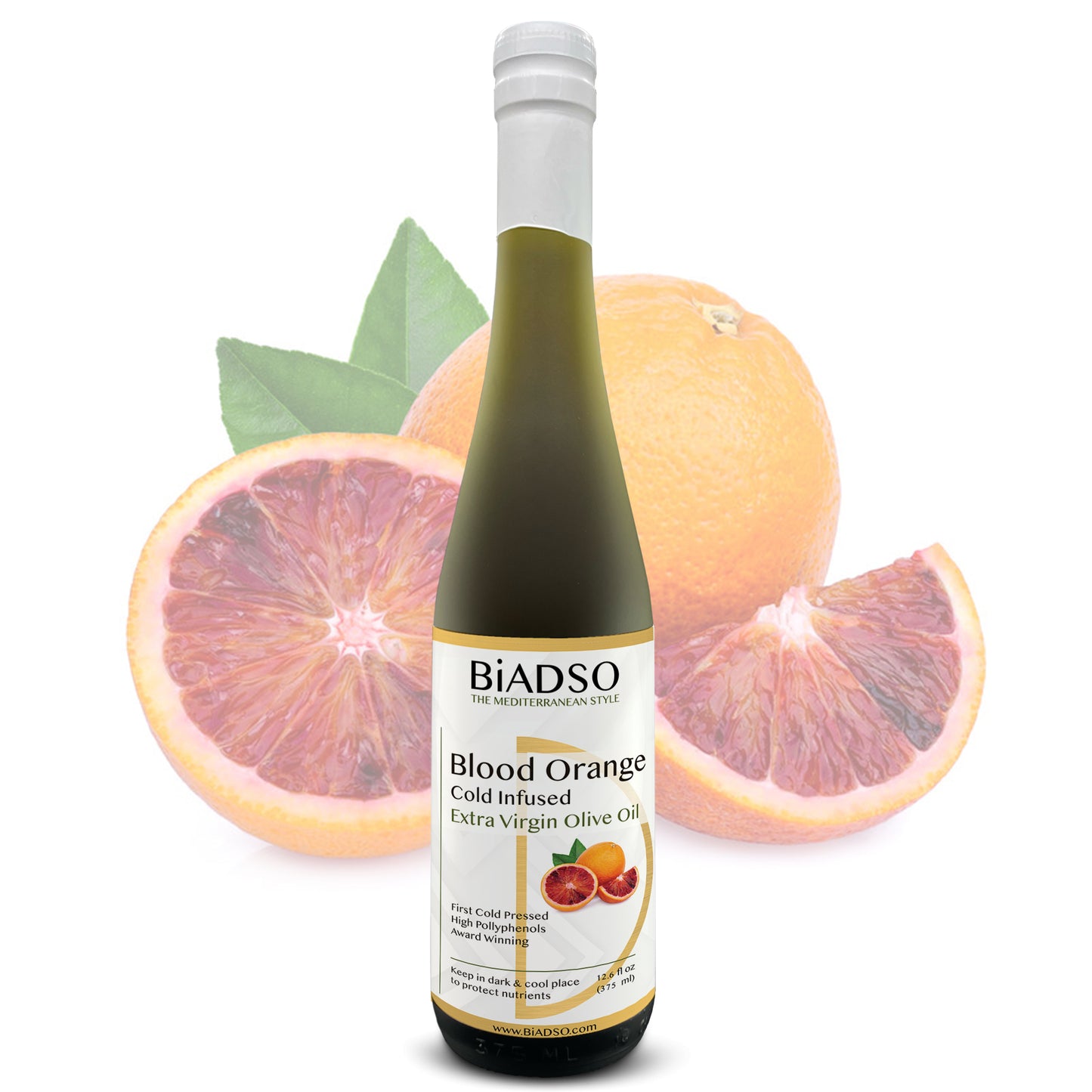 Blood Orange Extra Virgin Olive Oil Cold Infused BiADSO Mediterranean Oils and Vinegars