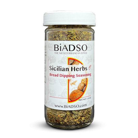 Sicilian Herbs Bread Dipping Seasoning Blend BiADSO Mediterranean Oils and Vinegars