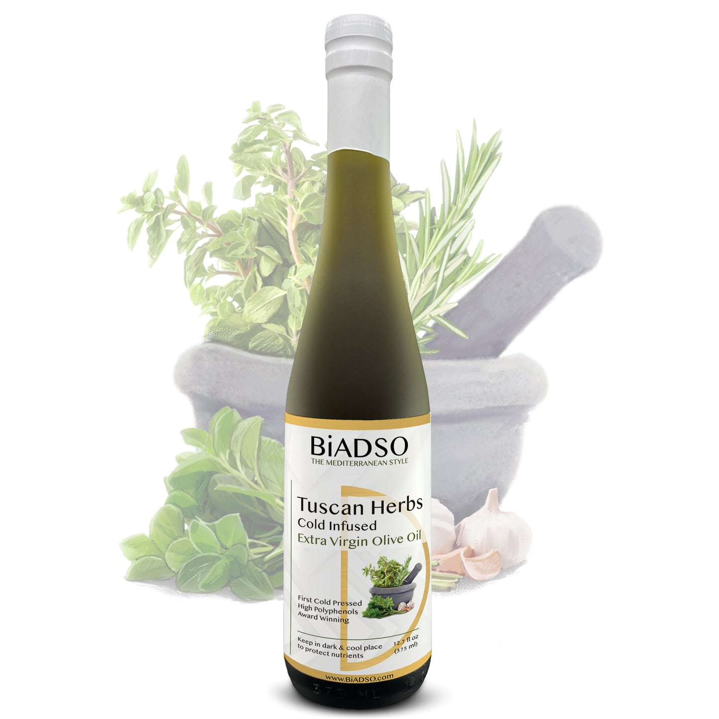 Tuscan Herb | Cold Infused High Polyphenols Extra Virgin Olive Oil