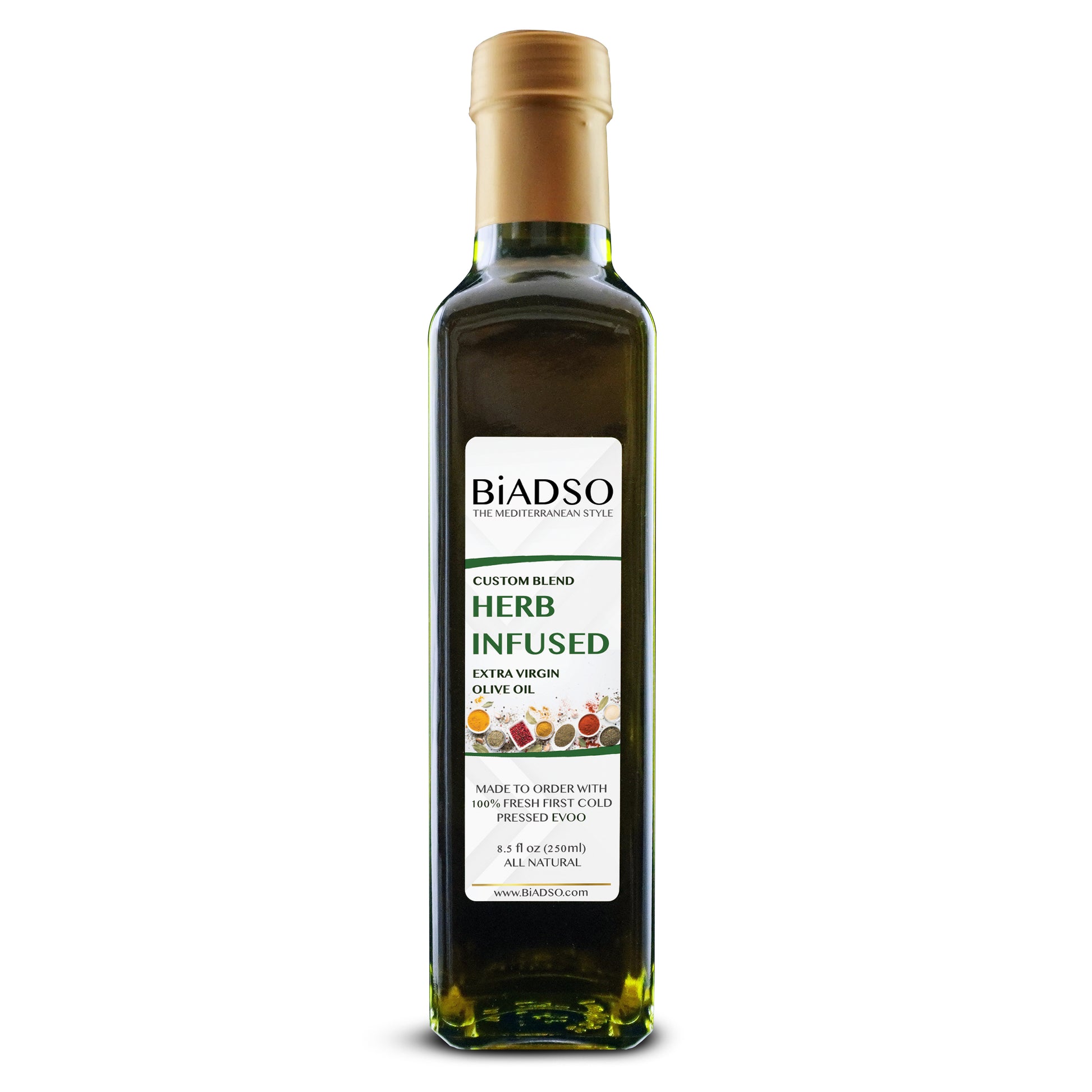 Create Your Own Flavor - Custom Infused Extra Virgin Olive Oil BiADSO Mediterranean Style Oils and Vinegars