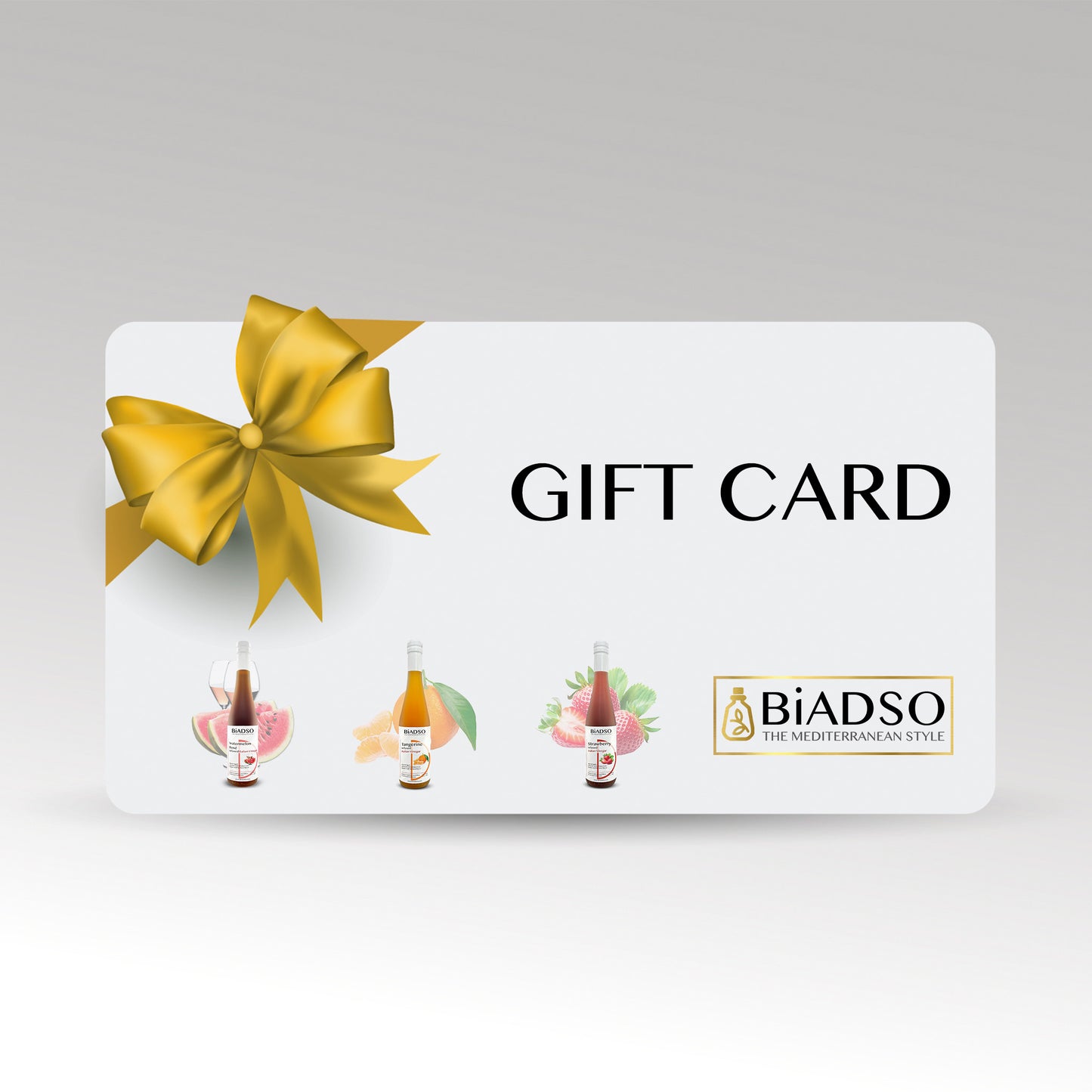 Gift Card BiADSO Mediterranean Style Olive Oil and Balsamic Vinegar