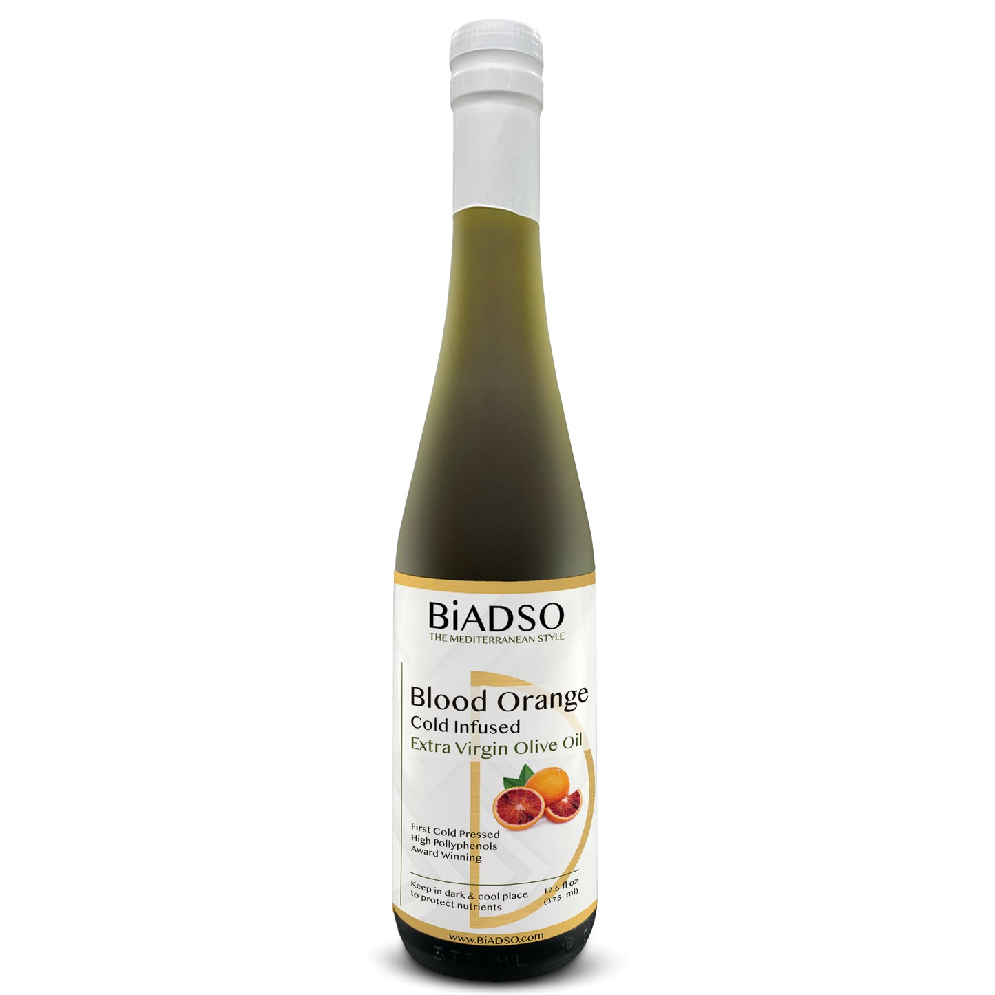 Blood Orange Extra Virgin Olive Oil Cold Infused BiADSO Mediterranean Oils and Vinegars
