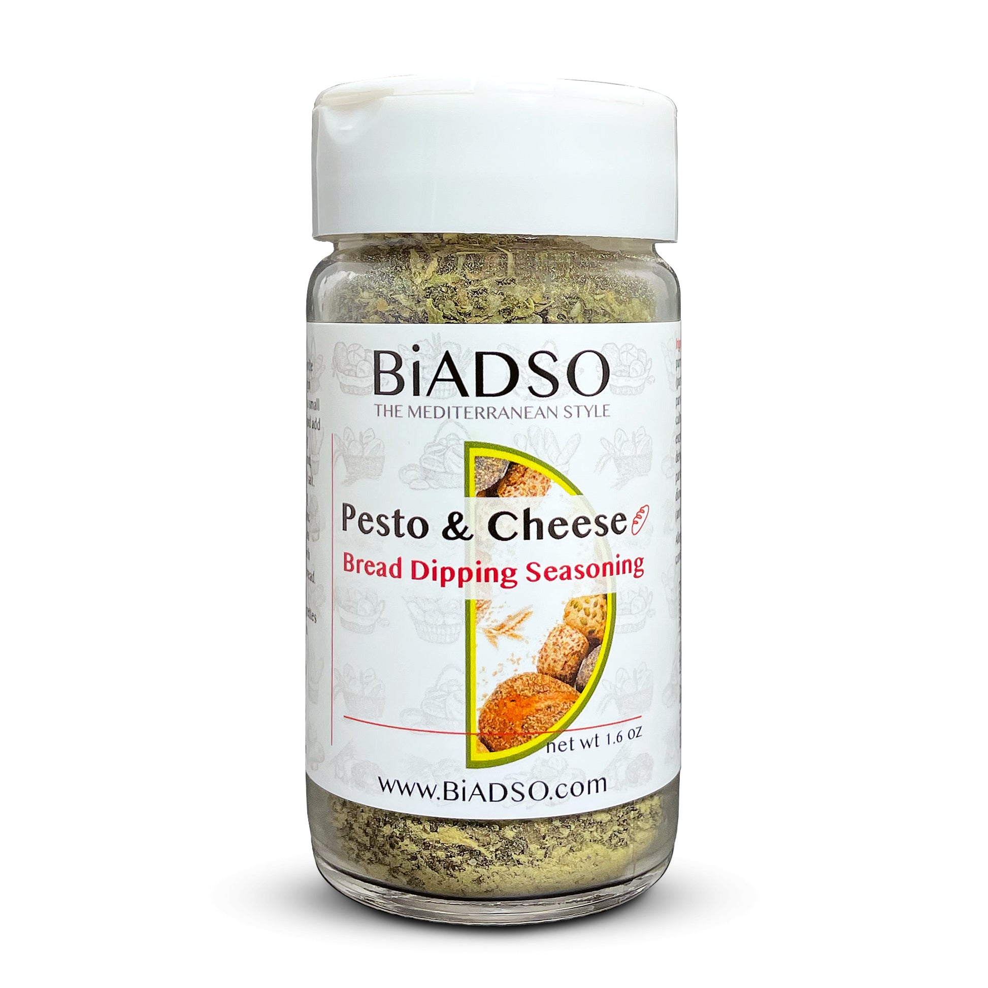Pesto and Cheese Bread Dipping Seasoning Blend BiADSO Mediterranean Oils and Vinegars