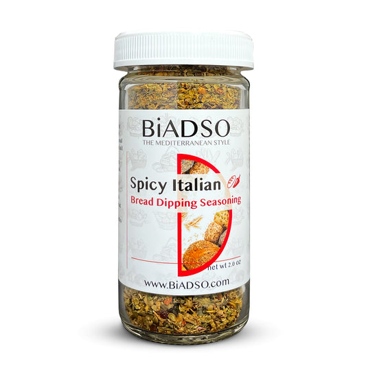 Spicy Italian Bread Dipping Seasoning Blend BiADSO Mediterranean Oils and Vinegars